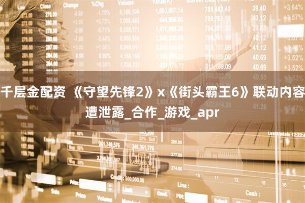 千层金配资 《守望先锋2》x《街头霸王6》联动内容遭泄露_合作_游戏_apr