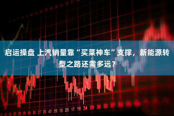 启运操盘 上汽销量靠“买菜神车”支撑，新能源转型之路还需多远？