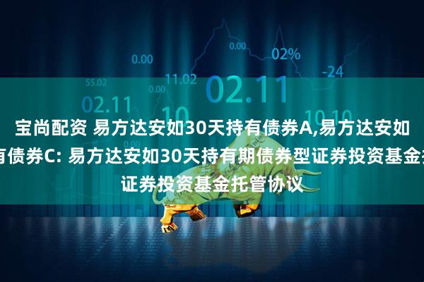 宝尚配资 易方达安如30天持有债券A,易方达安如30天持有债券C: 易方达安如30天持有期债券型证券投资基金托管协议