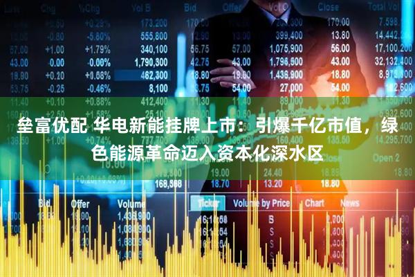 垒富优配 华电新能挂牌上市：引爆千亿市值，绿色能源革命迈入资本化深水区