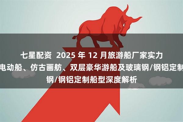 七星配资  2025 年 12 月旅游船厂家实力推荐：新能源电动船、仿古画舫、双层豪华游船及玻璃钢/钢铝定制船型深度解析